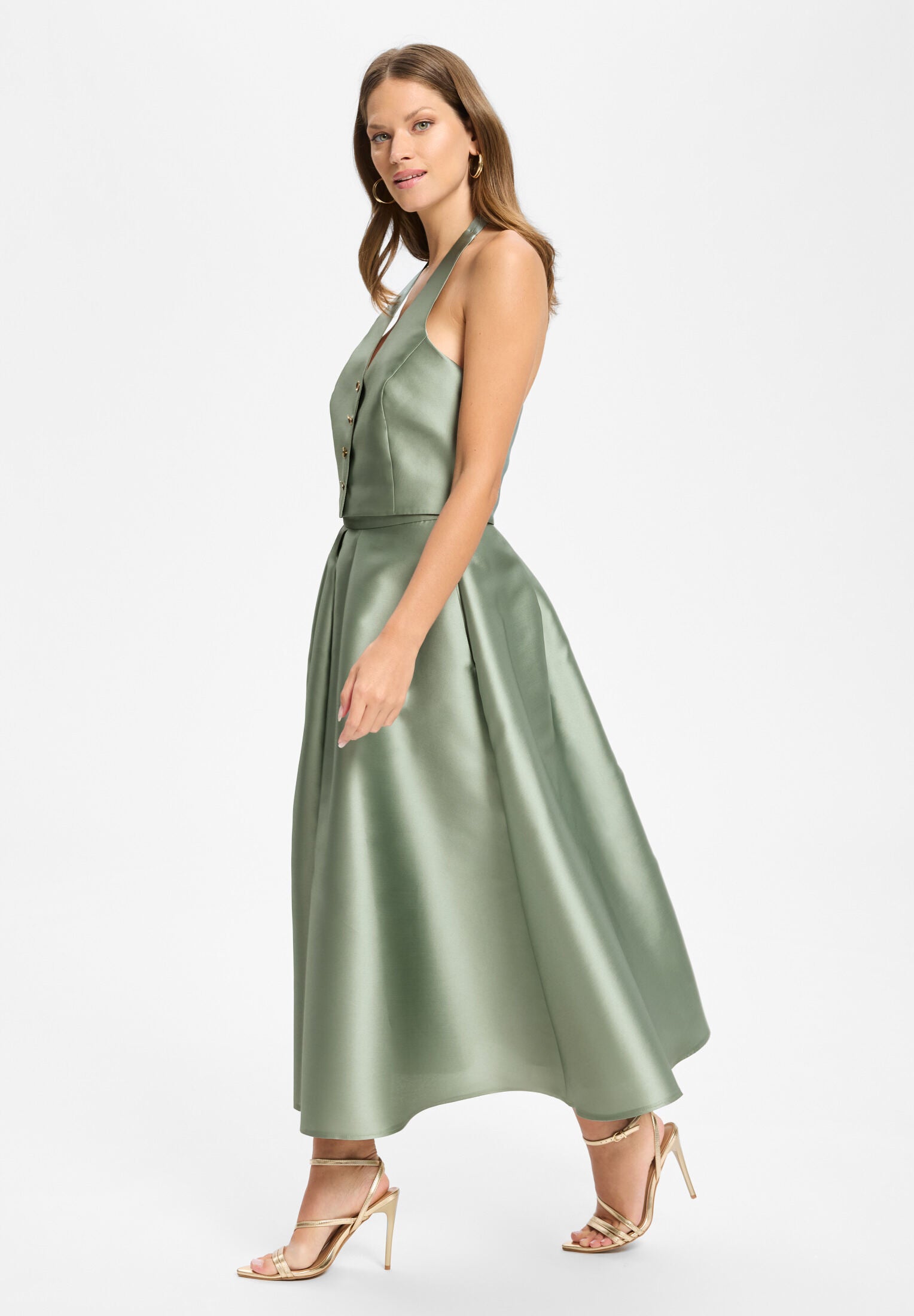 Faltenrock aus Twill