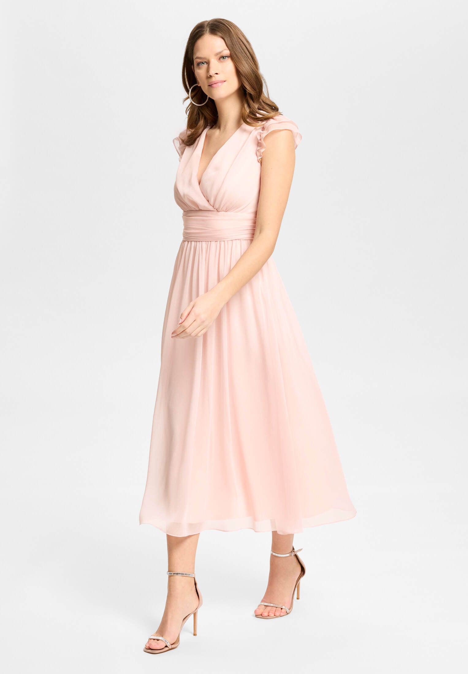 Cocktailkleid aus Crinkle Chiffon