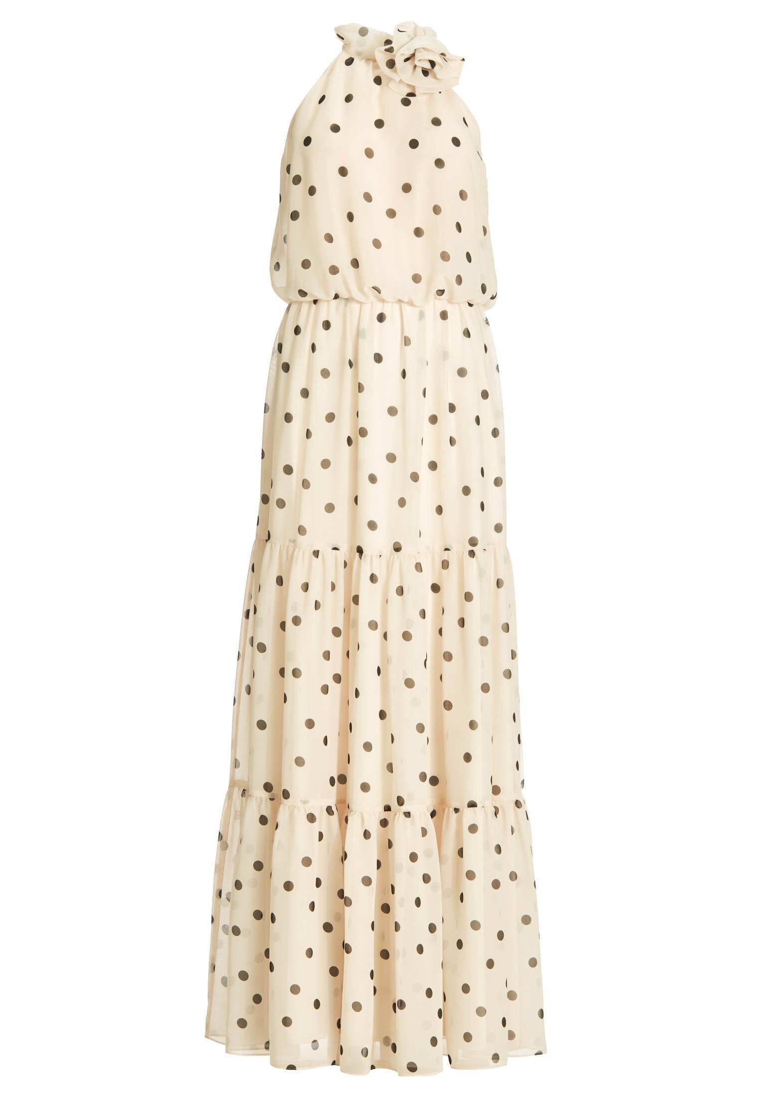 Abendkleid aus Chiffon mit Polka Dots