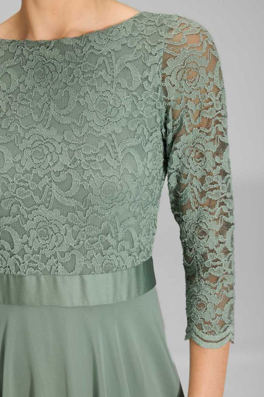 Midikleid mit fließendem Chiffon-Rock