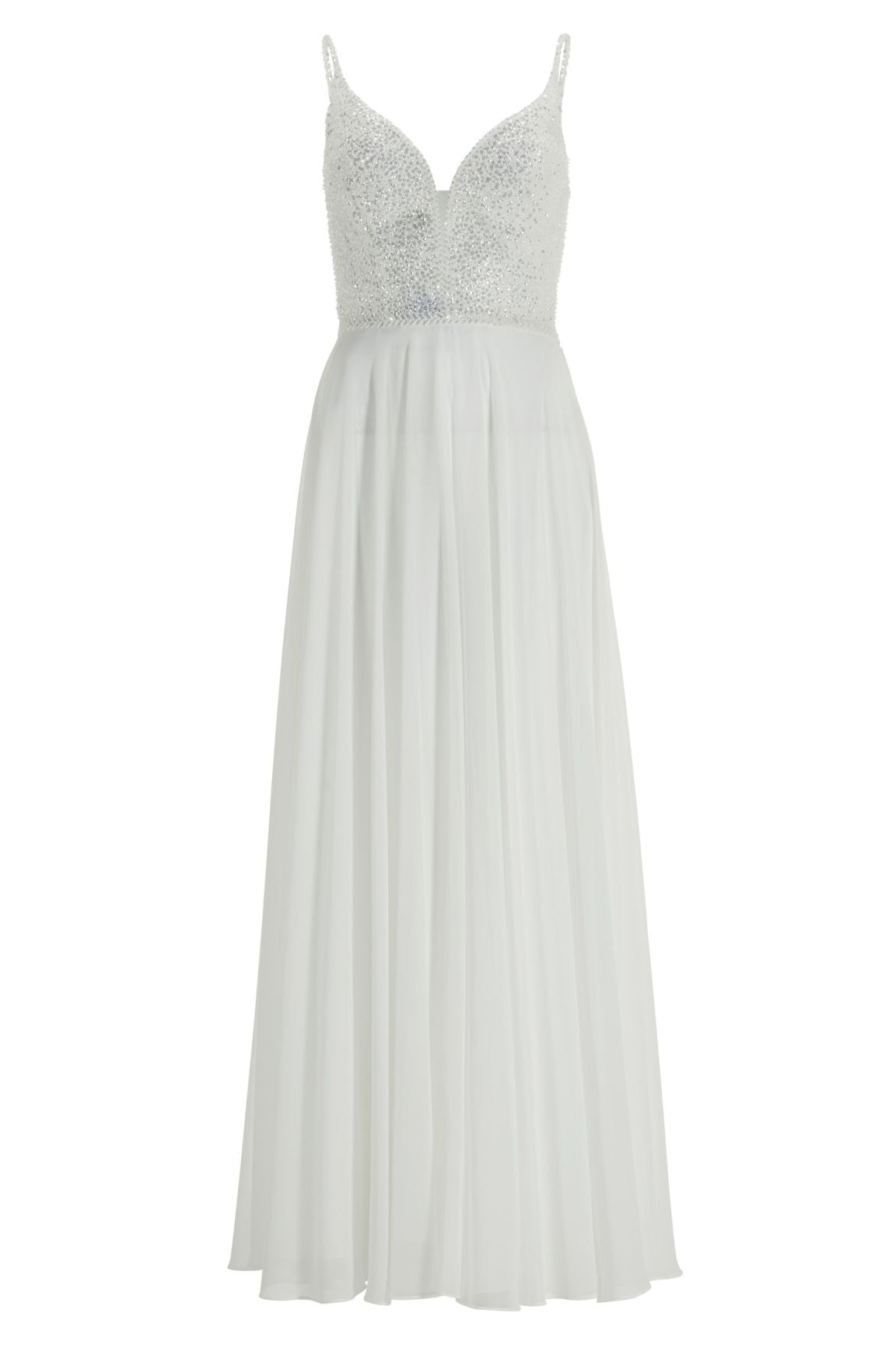 Langes paillettenbesticktes Abiball-Kleid