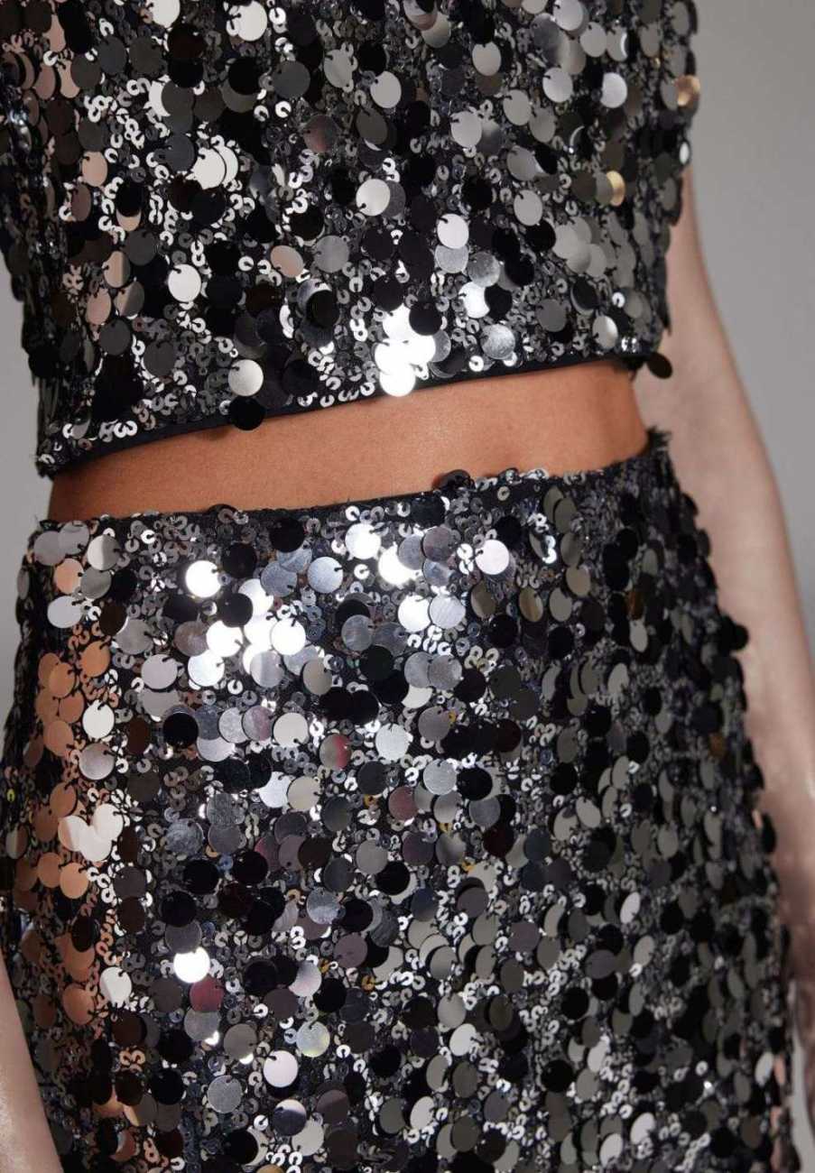 Bralette Oberteil mit großen Pailletten