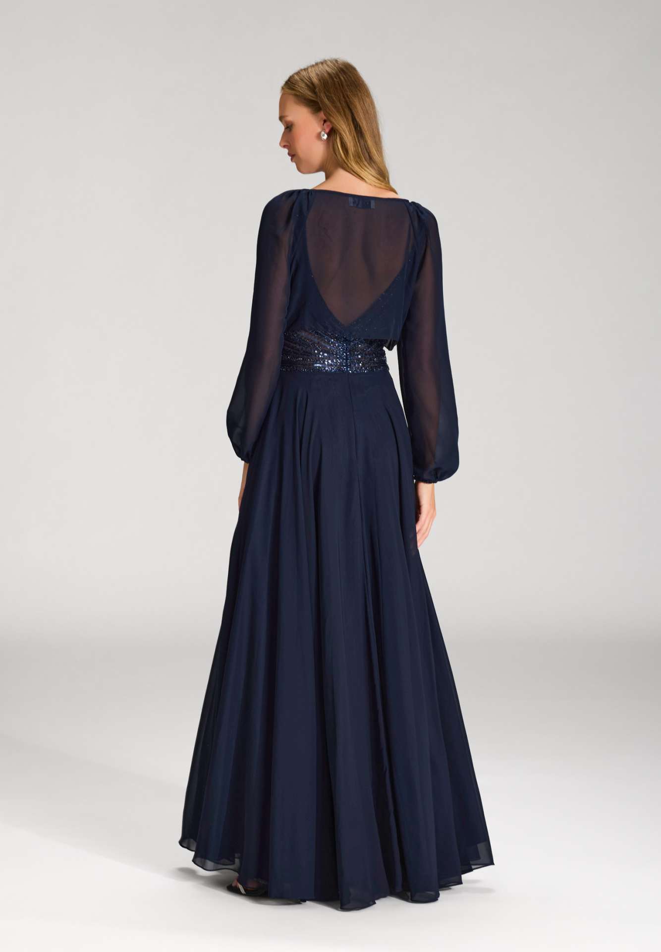 Wickelbolero mit langen Ärmeln