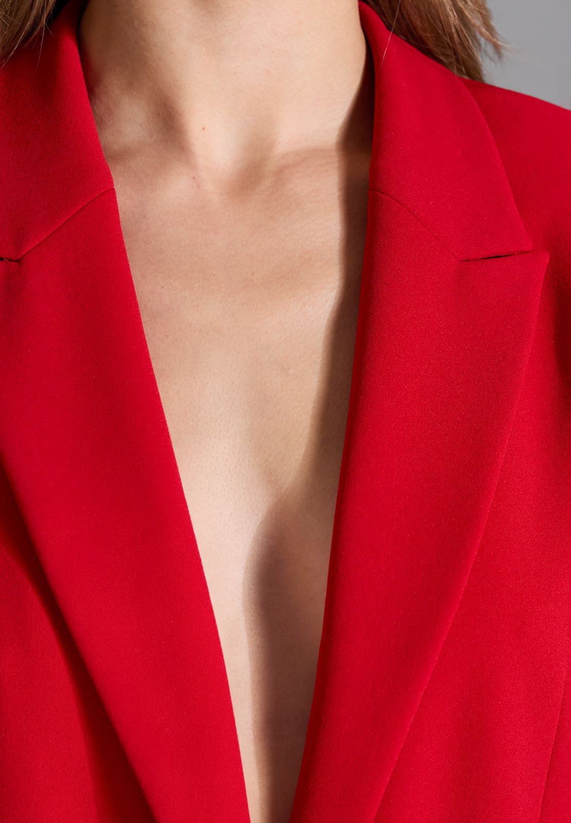 Oversized Blazer aus Crepe Jersey