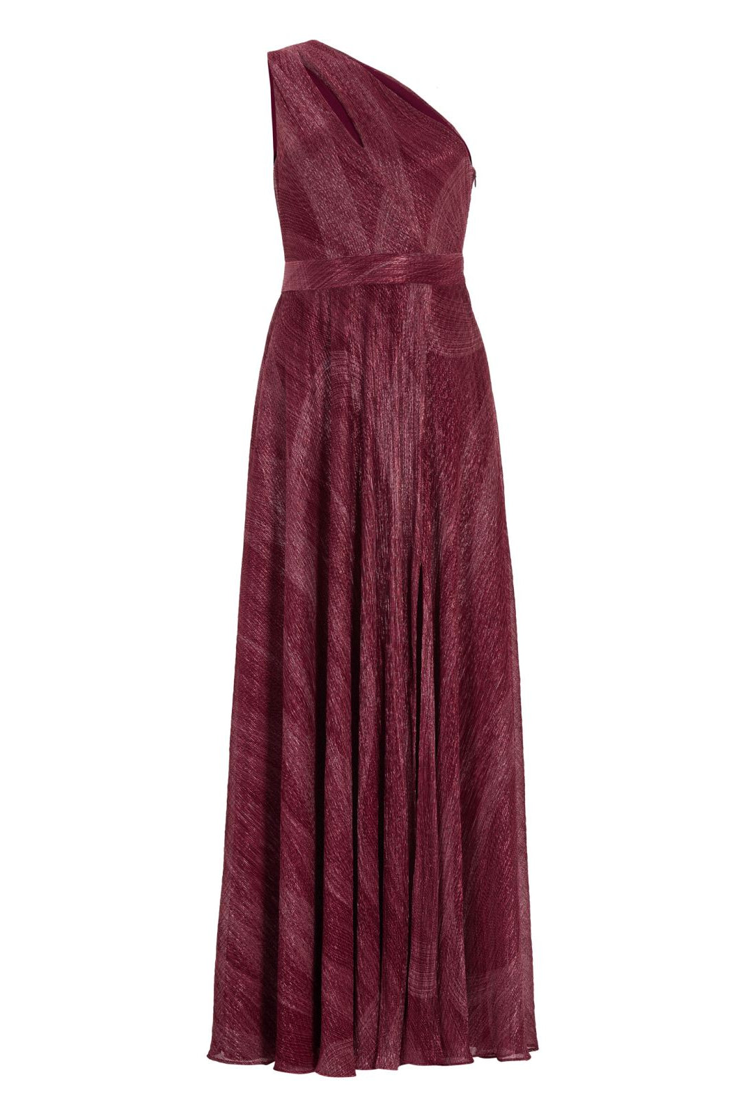 Asymmetrisches Abendkleid mit Cut-out und Beinschlitz