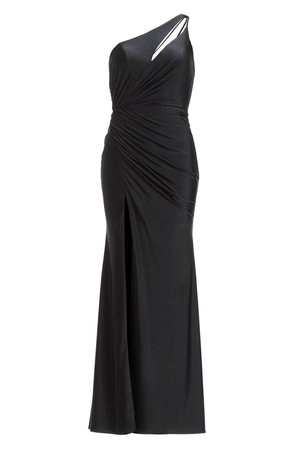 One-Shoulder-Kleid mit Cut-Out und Beinschlitz