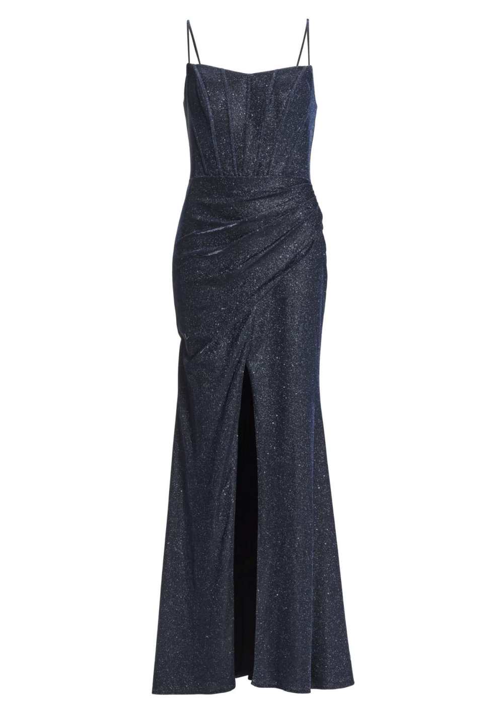 Figurbetontes Abendkleid mit Beinschlitz