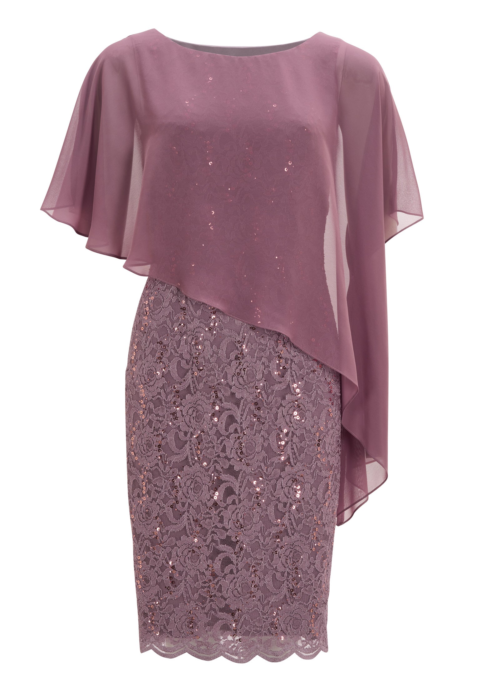 Cocktailkleid mit Überwurf