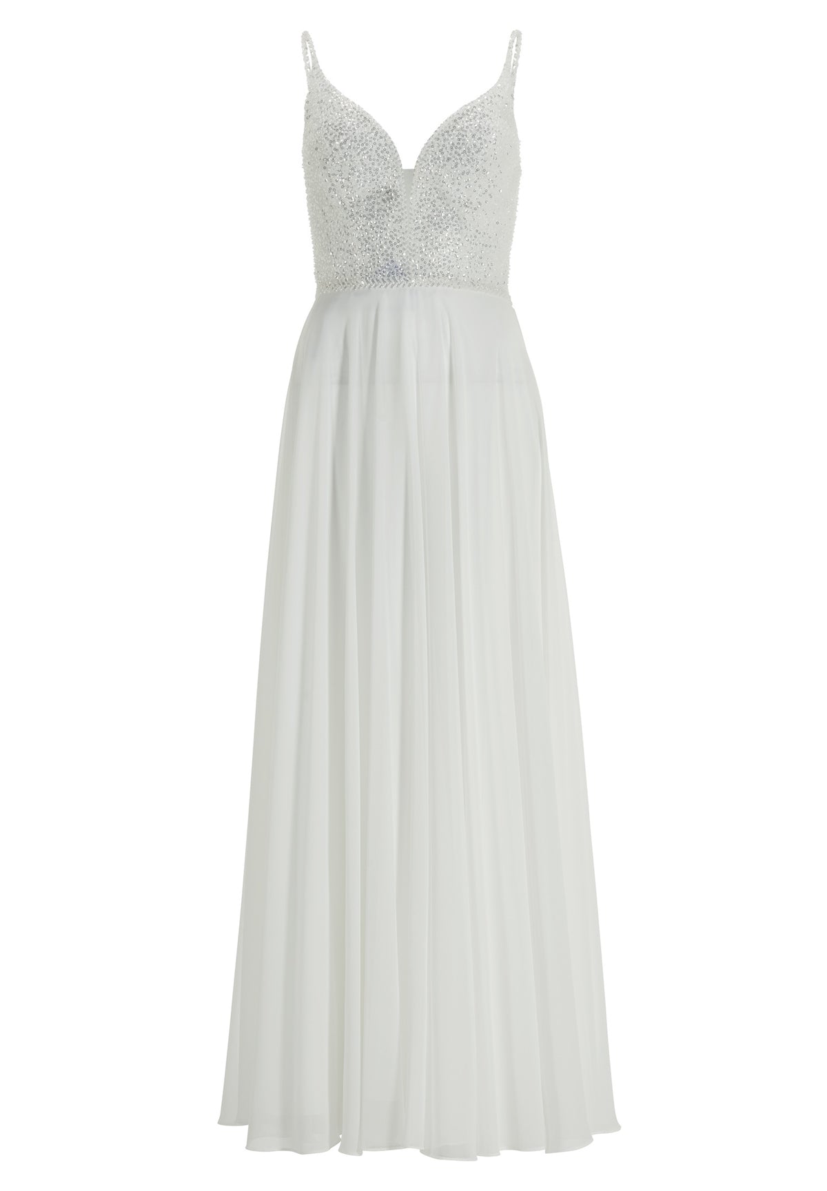 Abendkleid aus Materialmix