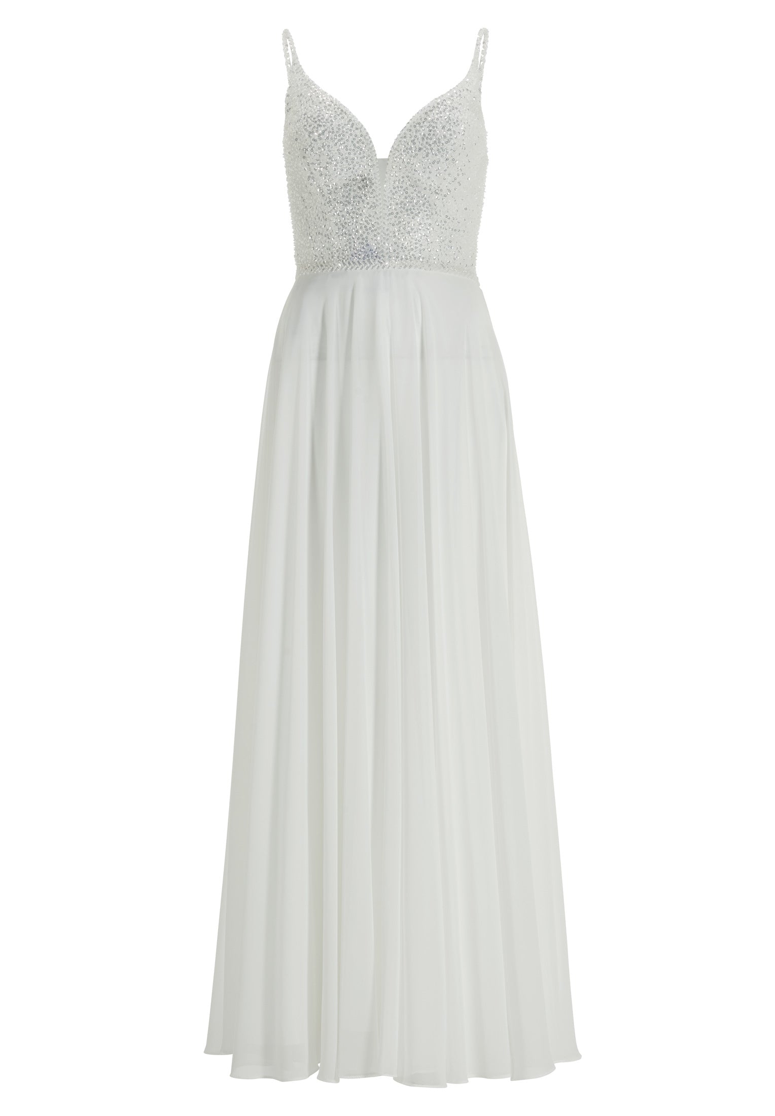 Abendkleid aus Materialmix
