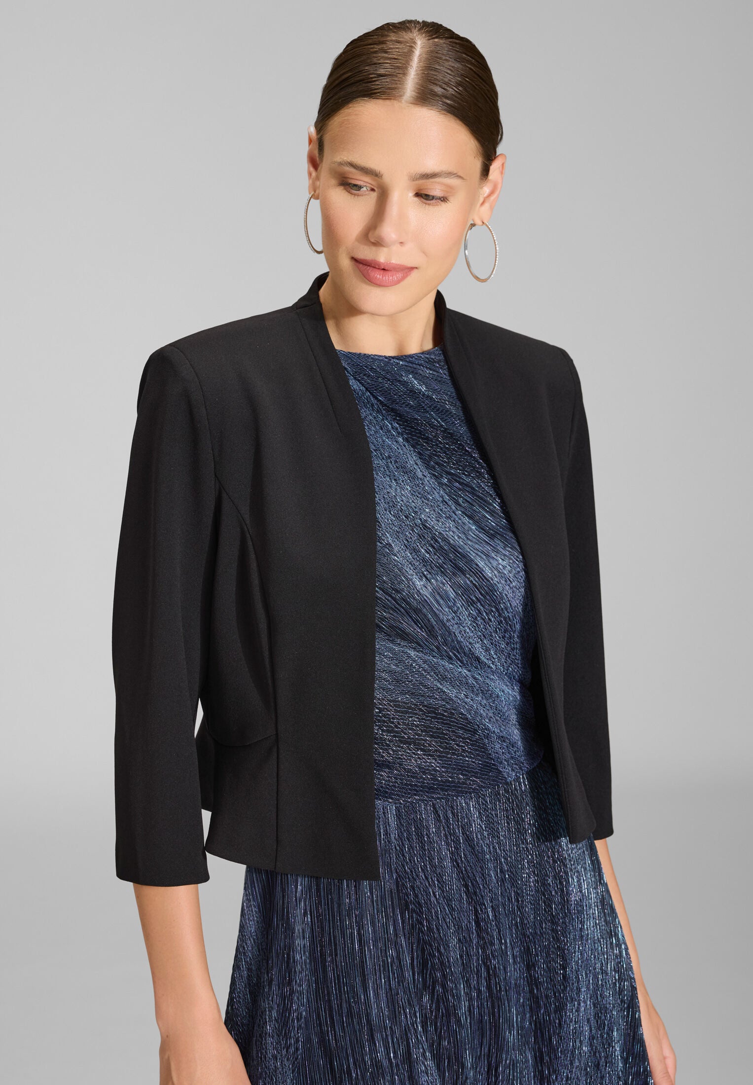 Taillierte Jacke aus Jersey Crêpe