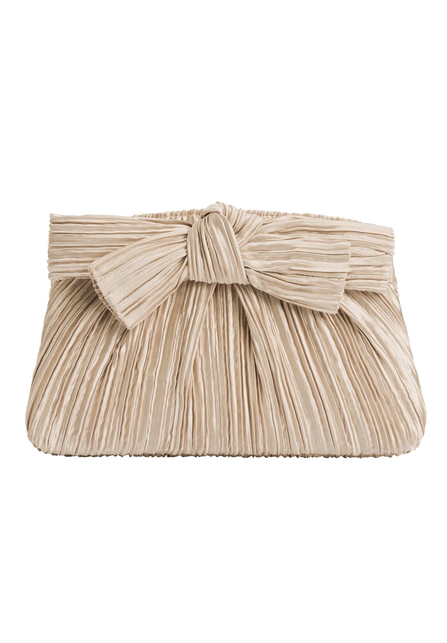 Abendtasche mit Schleifenapplikation champagne gold One Size