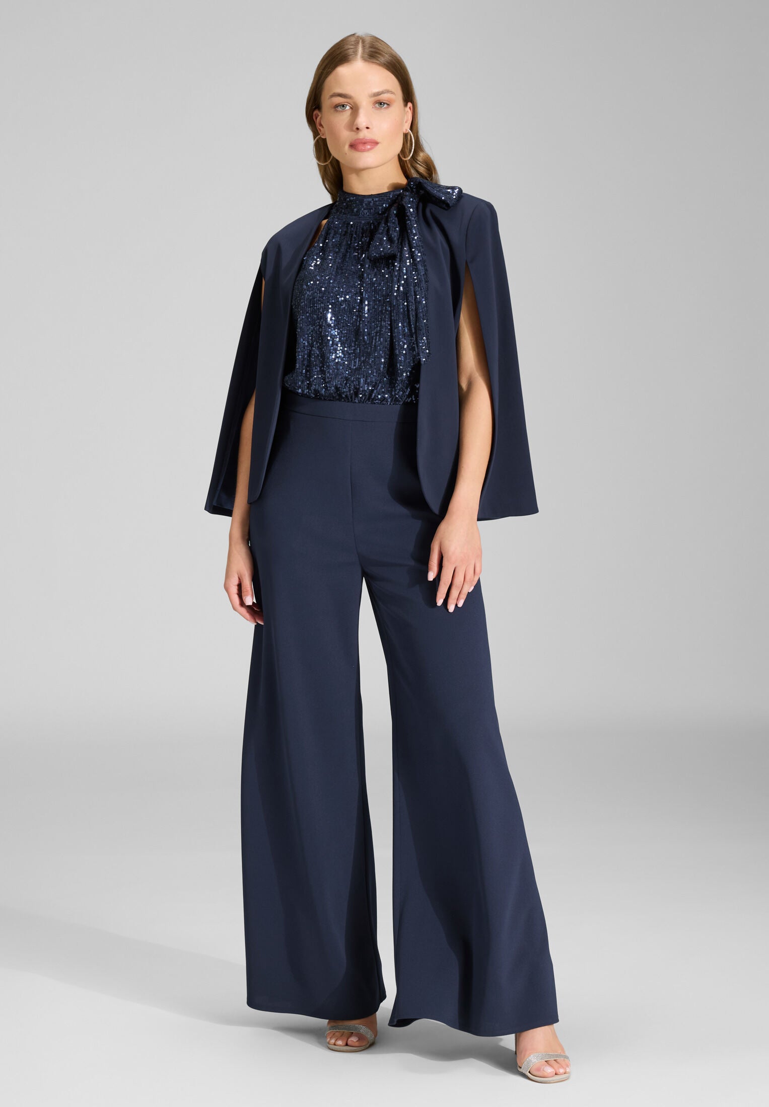 Cape Blazer aus Webware navy