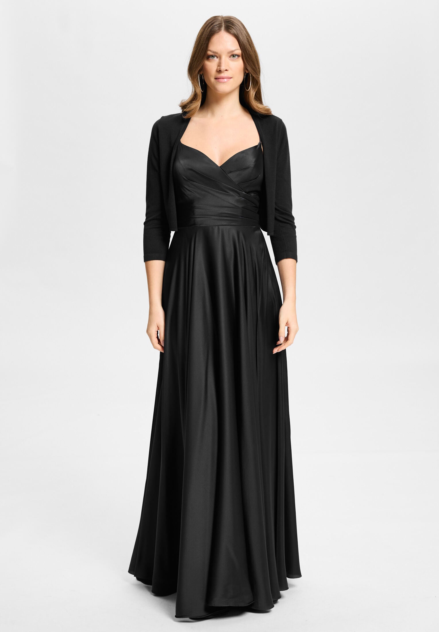 Strickbolero mit 3/4-Arm black