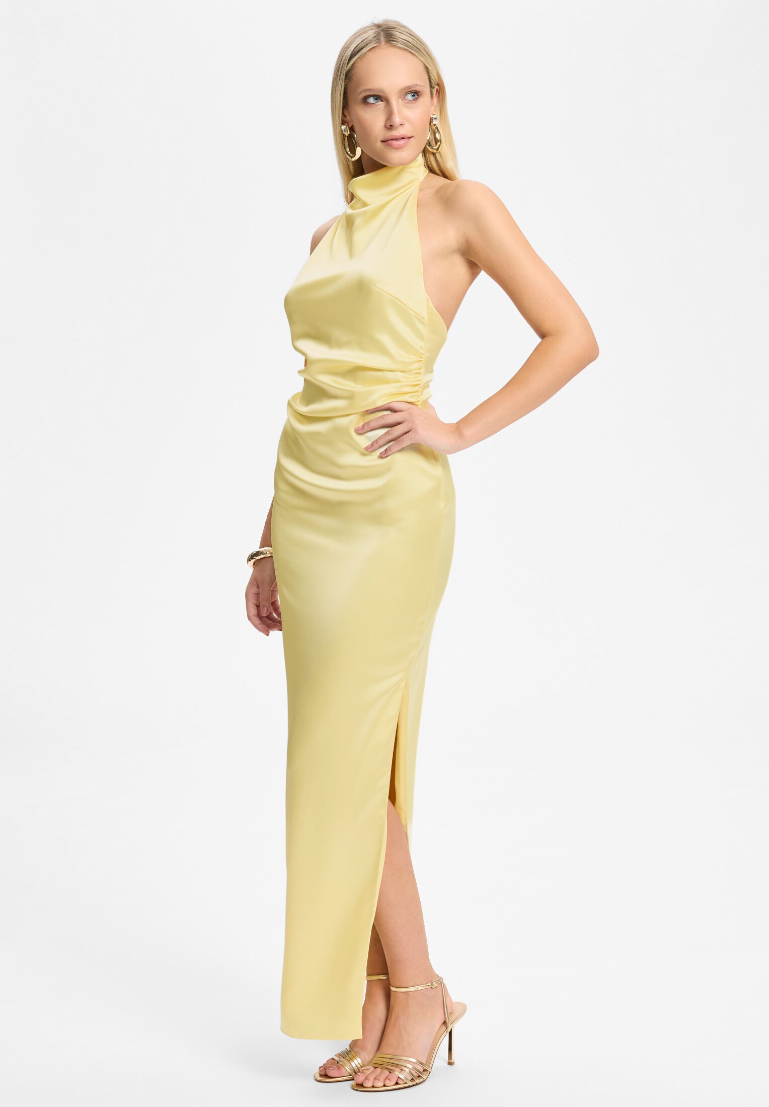 Abendkleid aus Stretch Satin