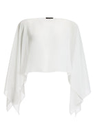 Schlupf-Stola aus Chiffon mit Ärmelschlitzen