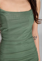 Bodycon-Kleid mit feinen Raffungen