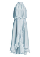 Cocktailkleid aus Satin mit Volant