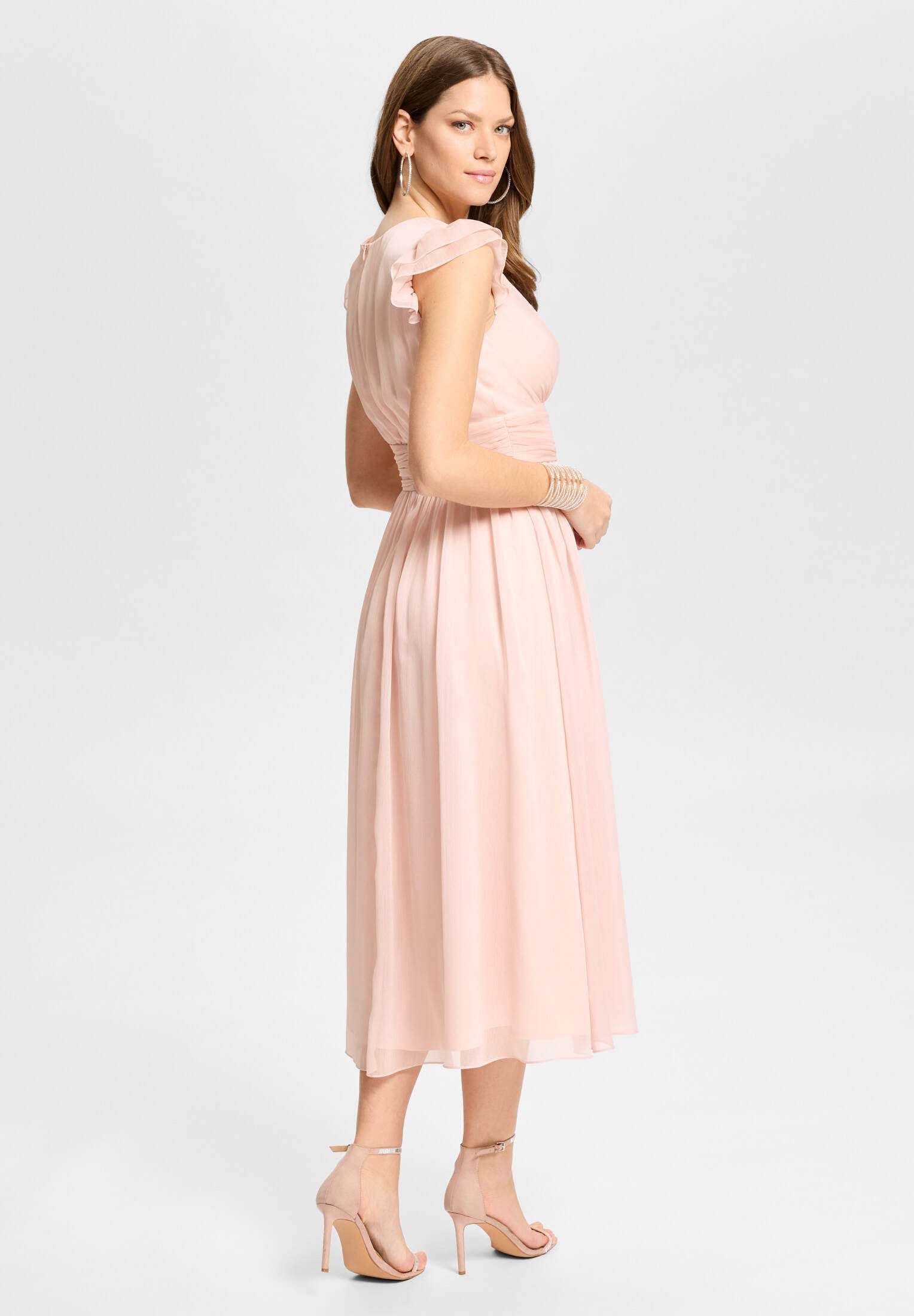 Cocktailkleid aus Crinkle Chiffon