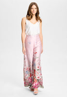 Top aus Satinchiffon ivory