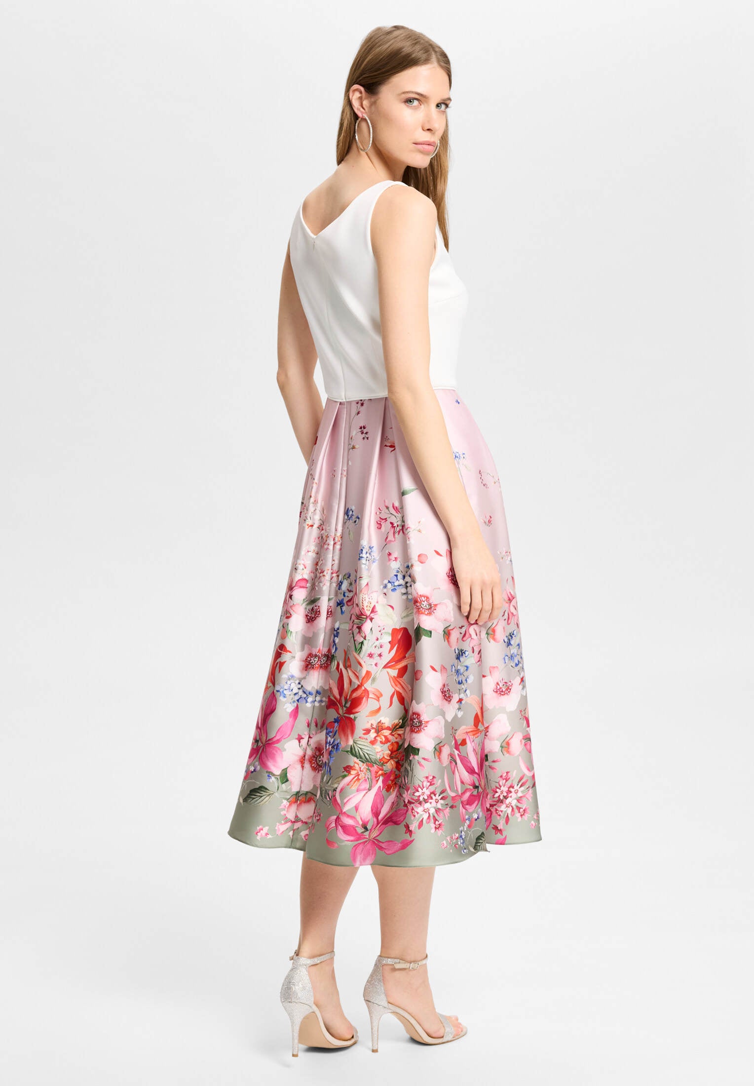 Cocktailkleid mit Bordüren-Print
