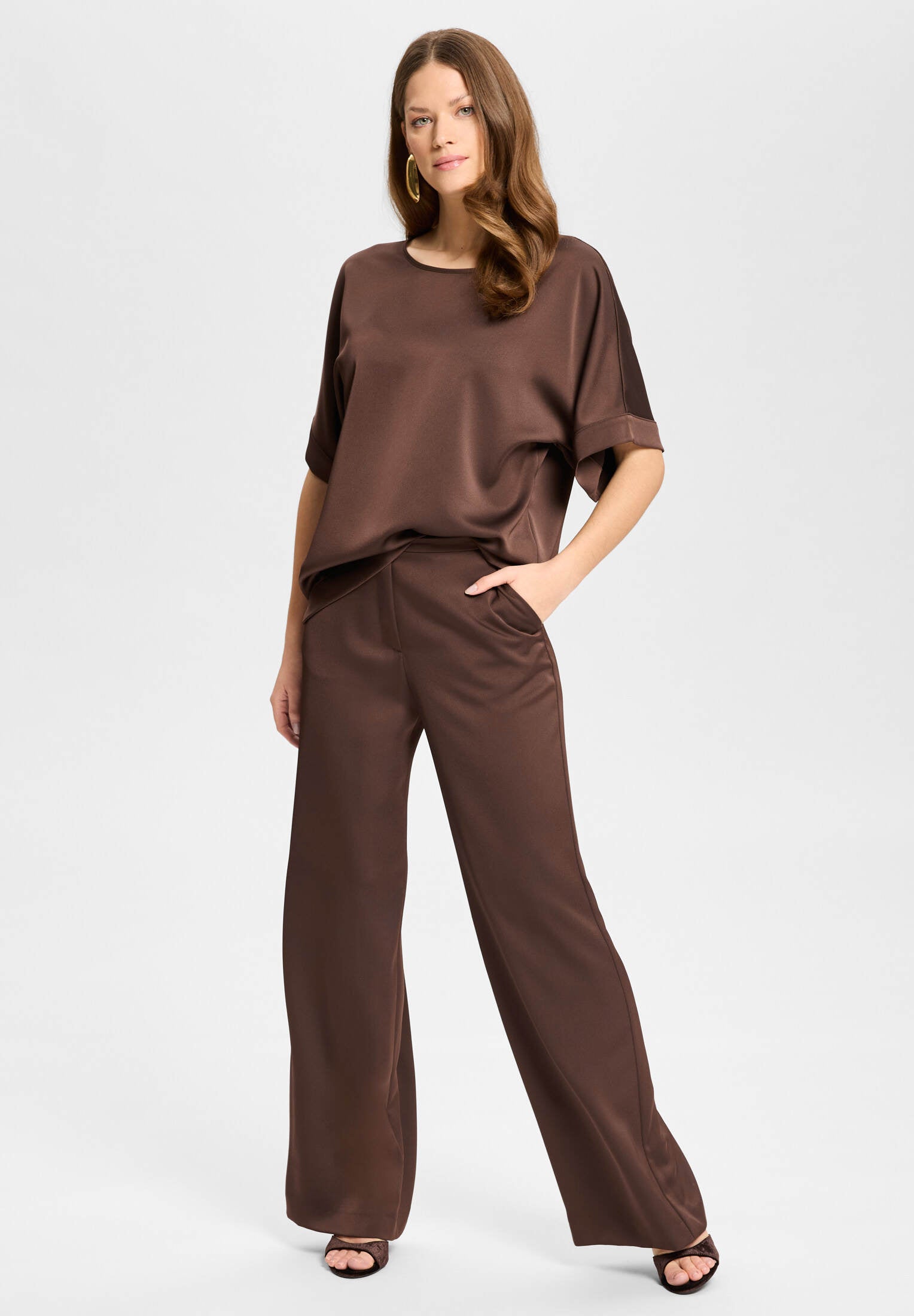 Blusentop aus Satin