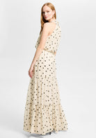 Abendkleid aus Chiffon mit Polka Dots