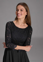 Midikleid mit fließendem Chiffon-Rock