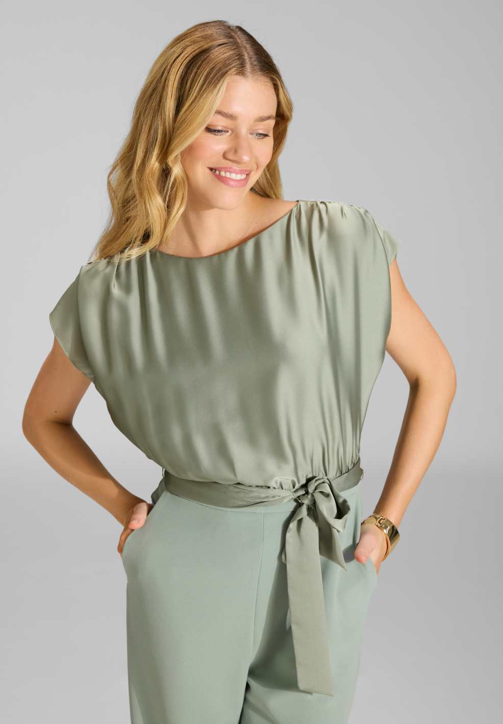 Jumpsuit mit geradem Beinschnitt