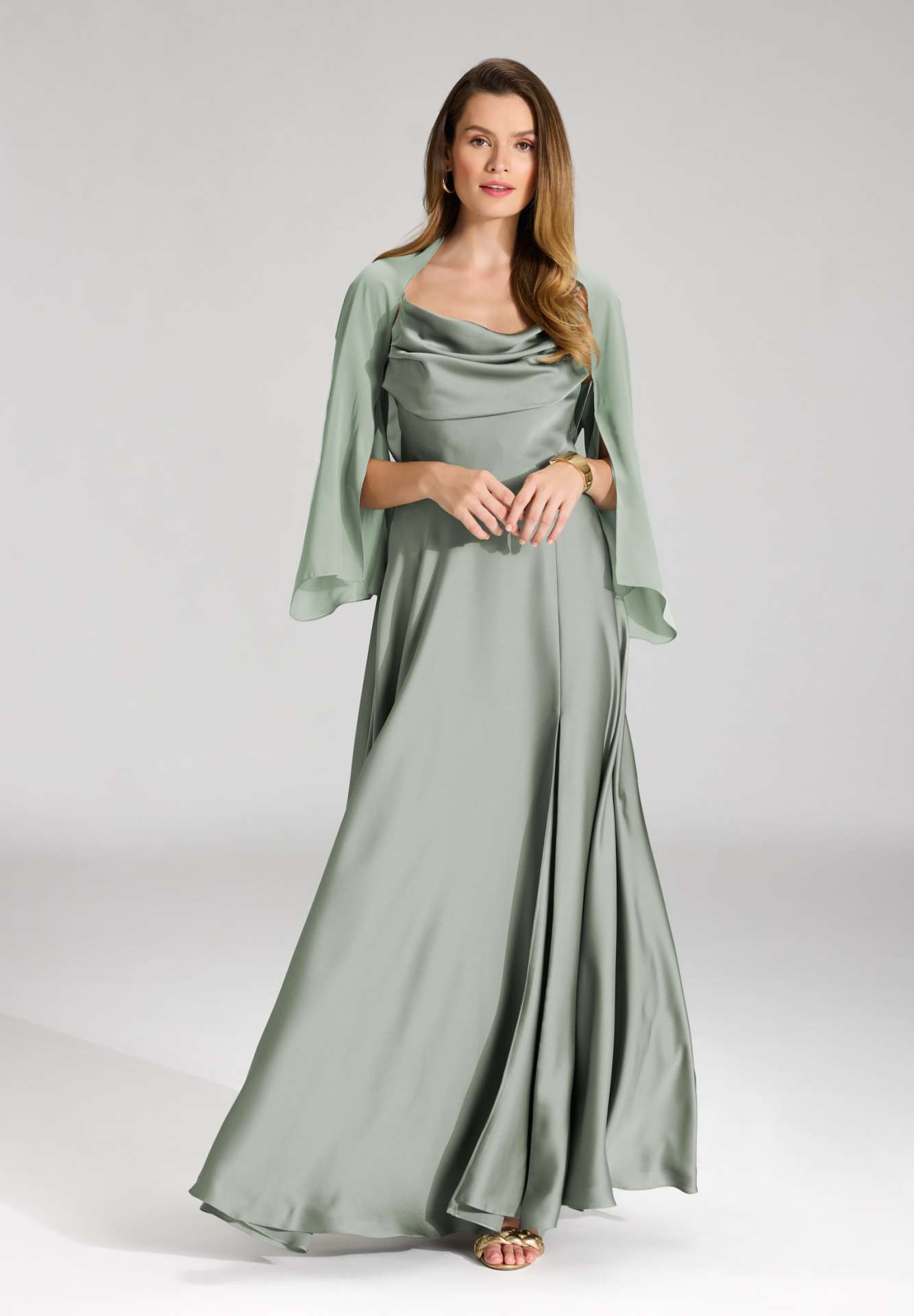 Leichte Chiffon-Stola pistachio green