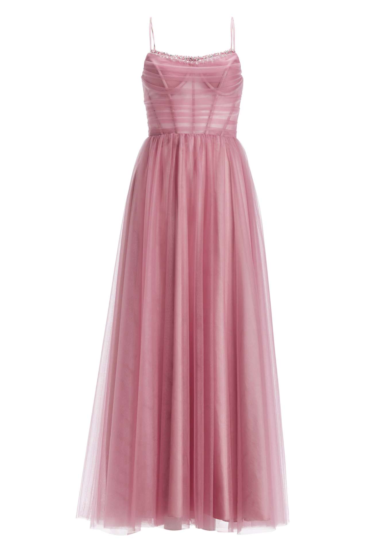 Tüllkleid mit Transparent-Effekt