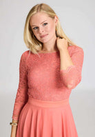 Midikleid mit fließendem Chiffon-Rock