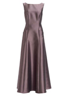 Abendkleid aus Twill mit Taschen