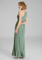 Abendkleid One Shoulder aus Mesh