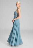 Chiffonkleid mit Stickerei