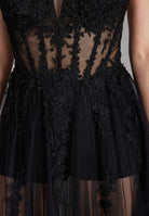 Tüllkleid mit kurzer Jerseyhose