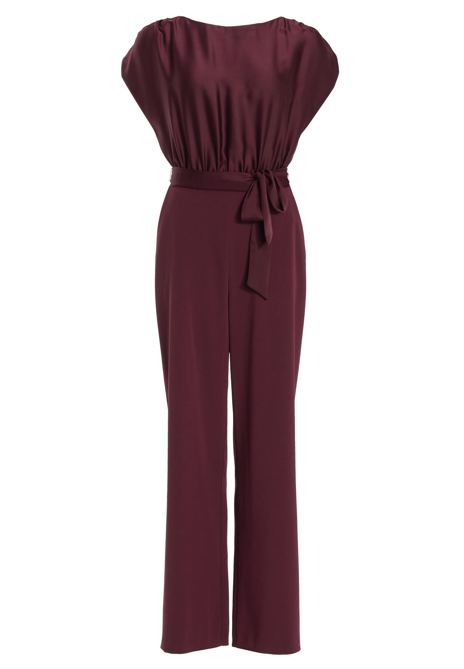 Jumpsuit aus Material-Mix