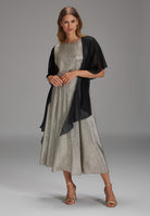 Formstola aus Chiffon black One Size