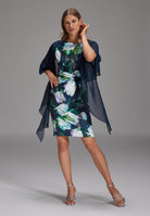 Formstola aus Chiffon navy One Size