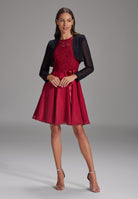 Bolero aus Chiffon black