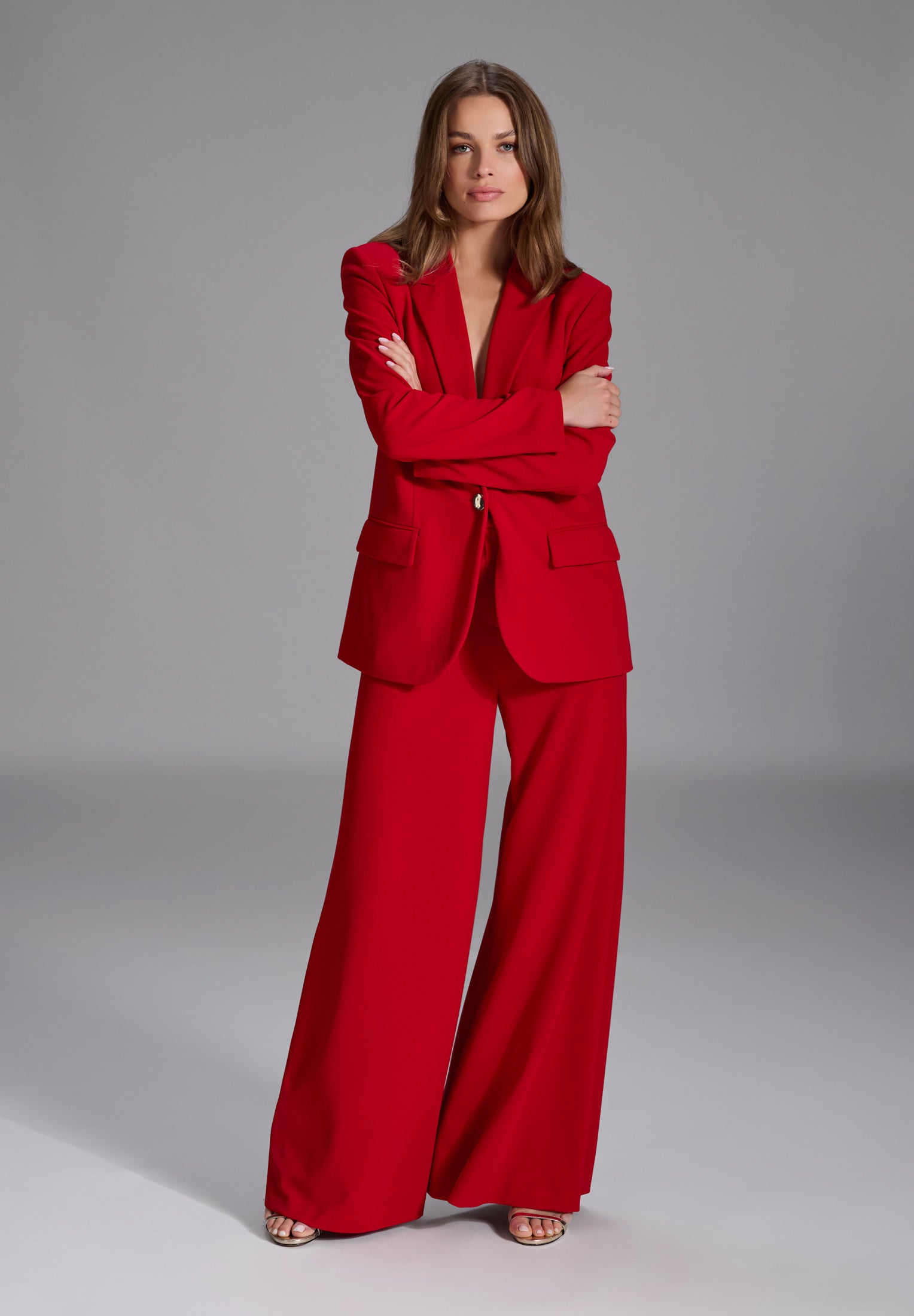 Oversized Blazer aus Crepe Jersey