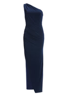 One-Shoulder Abendkleid aus Jersey mit Drapierungen
