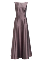 Abendkleid aus Twill mit Taschen