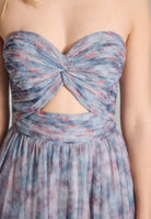 Tüllkleid mit floralem Print