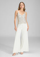 Palazzo Hose aus Webware ivory