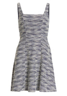 Kurzes Cocktailkleid mit Karree-Ausschnitt