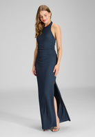 Figurbetontes Abendkleid aus Jersey Cloque