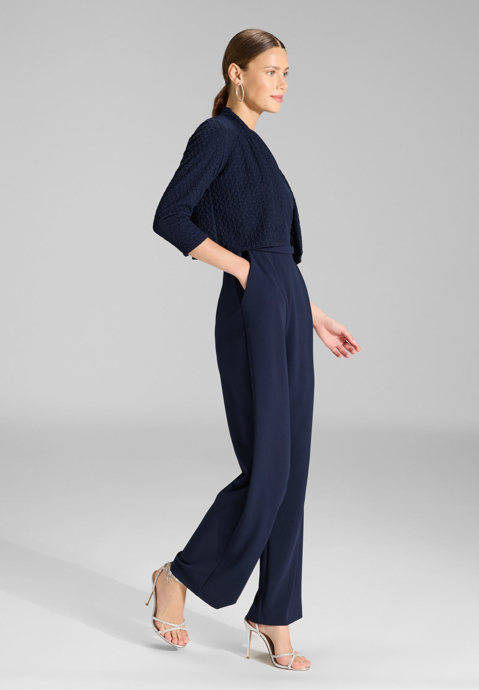 Bolero Jacke aus Jersey Cloque